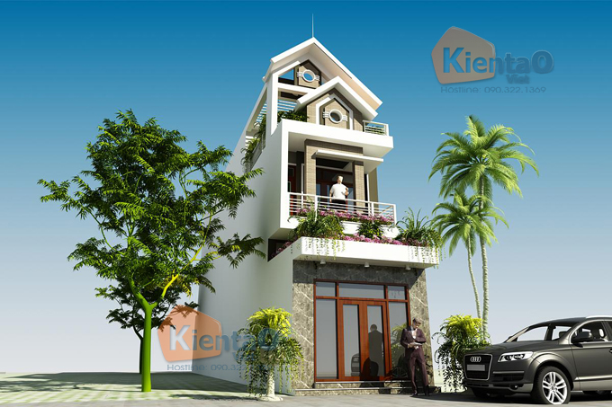 Thiết kế nhà ống lệch tầng tại Hải Phòng. 3