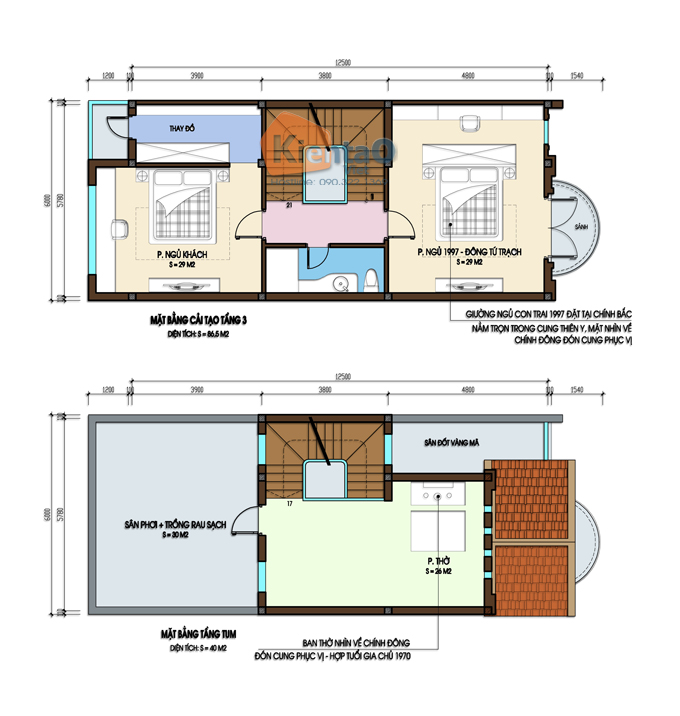 Mẫu nhà ống đẹp 4 tầng 4 tầng 5 tầng mới xu hướng 2018-2019 - Nhà ống 3 tầng 6x12m - MB2