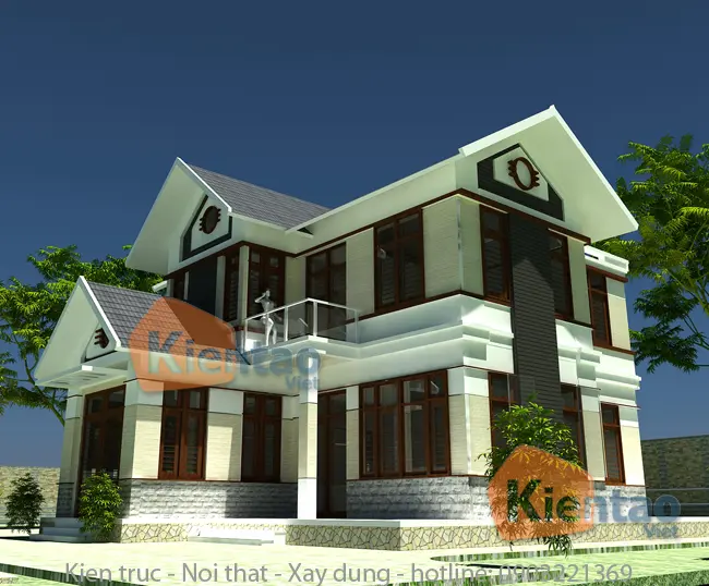 Mẫu thiết kế biệt thự 2 tầng tại Quảng Ninh