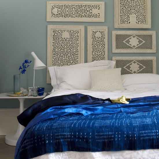 Màu xanh trong thiết kế nội thất đẹp phòng ngủ. Ảnh 05
