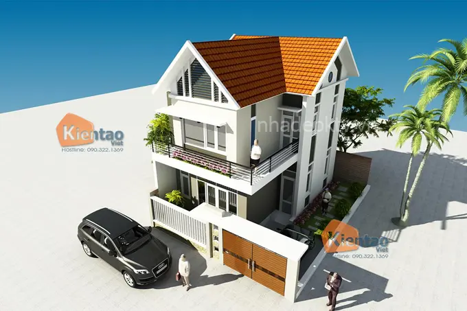 Thiết kế nhà đẹp 2 tầng 52m2 ở HCM
